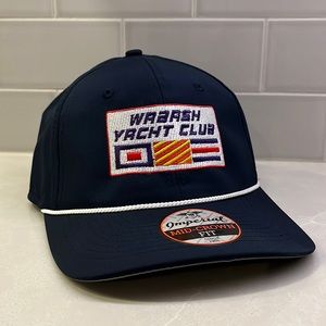 Rare Wabash Yacht Club (Purdue University) rope hat, snap back.